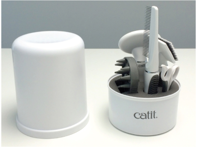Catit Grooming Kit für Kurzhaar Katzen (Pflege Set)