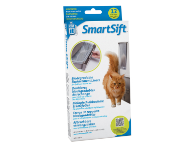 Folie für die Abfallwanne, Smart Sift Katzentoilette, 12er Pack