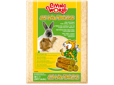 Living World - 100 % natürliche 100 % natürliche Kiefernspäne-Einstreu mit waldfrischem "Duft"