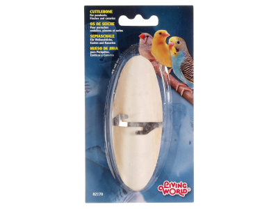 Sepiaschale mit Vogelkäfighalterung