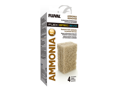 Ammoniak Entferner Filtereinsatz (4er-Set) geeignet für Fluval Flex, Evo, Spec