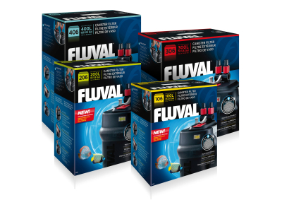 Mehrstufenaußenfilter  für Aquarien Süßwasser & Salzwasser - Fluval A106, A206, A306 & A406