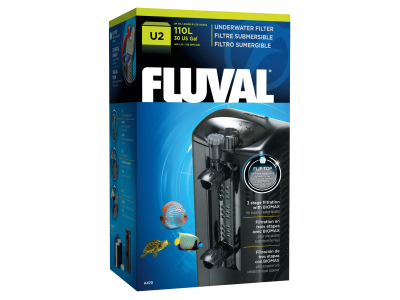Fluval U2 Aquarienfilter für bis zu 110L Aquarien - bis 400 L / h inkl Filtermaterialien