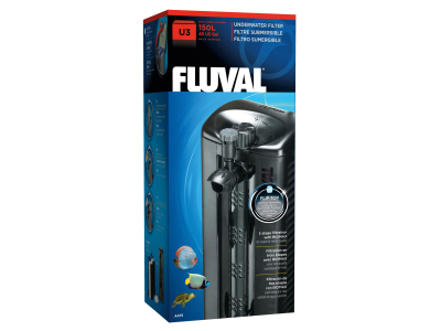 Fluval U3 Aquarienfilter für bis zu 150L Aquarien - bis 600 L / h inkl Filtermaterialien