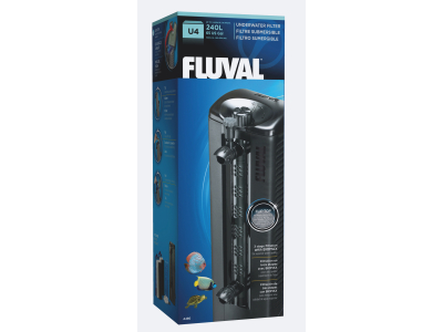 Fluval U4 Aquarienfilter für bis zu 240L Aquarien -  bis 1000 L / h  inkl Filtermaterialien
