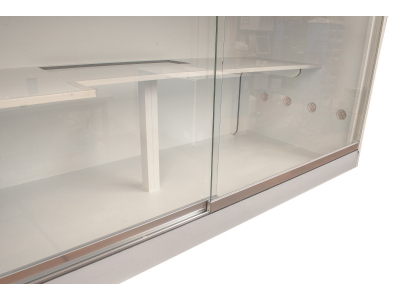 Glasführungsschiene auf Rolle / "Kugellager" Glasführungsschiene - Set