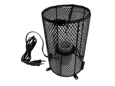 Lampenschutzkorb Set ( Korb inkl Fassung) - Schutzkorb für Terrarienlampen