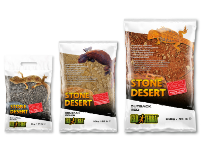 Exo Terra - Stone Desert lehmhaltiger natürlicher Terrarium Bodengrund Ohne Chemikalien