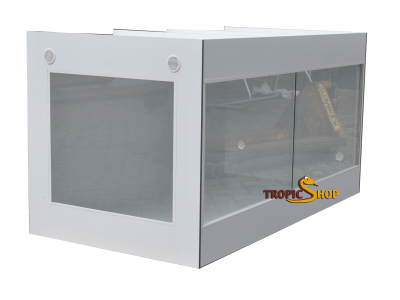Kunststoffterrarium seitlich Sichtfenster