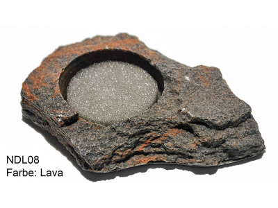 Wassernapf / Futternapf in Felsoptik mit Schwamm