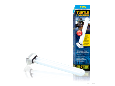 Exo Terra Turtle UVB Bulb / UVB-Lampe für Wasserschildkröten / Ersatzleuchte für Turtle UVB Fixture / Halterung für Wasserschildkrötenbecken 