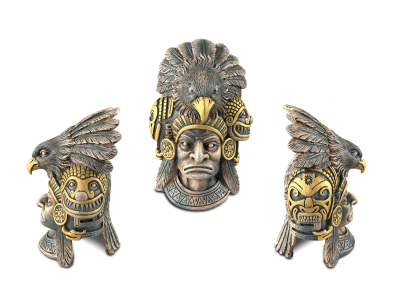 Exo Terra Aztec Warrior - Terrarienversteck in Adlerkrieger Optik 15,5x14x22cm