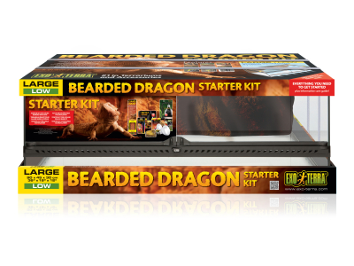 Exo Terra Bartagamen Starter Kit für Junge Bartagamen 90x45x30cm Glasterrarium