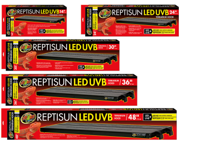 Zoo Med Reptisun LED Terrarium Hood für Terrarien inklusive T5 Leuchtstoffröhre