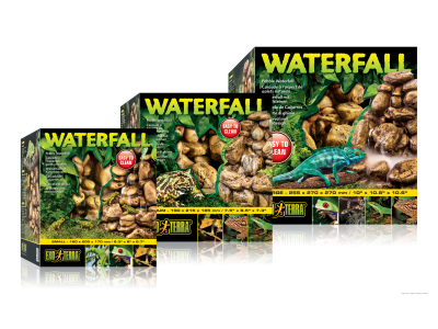 Exo Terra Wasserfall / Wasserfall mit Kieselsteinen