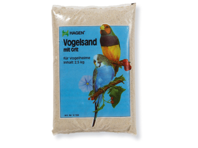 Vogelsand für Ziervögel fein -  keimfrei mit Grit 2,5kg