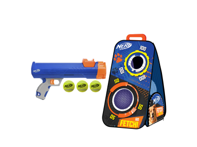 Nerf Dog Tennisball Blaster mit Zielscheibe