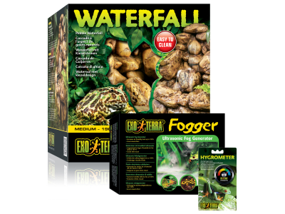 Exo Terra Set aus Wasserfall und Nebelerzeuger für Reptilien 